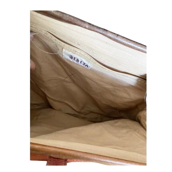 Vintage Leather Crossbody Briefcase - Picture 2 of 7